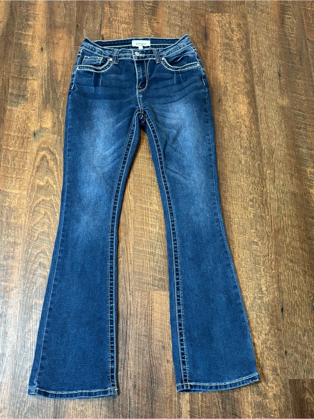 Bamboo Women's Dark Blue Bootcut Jeans